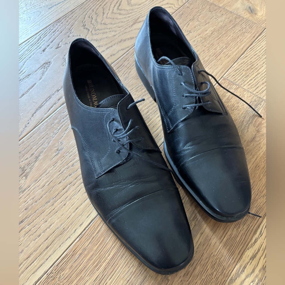 Bruno Magli Leather Loafers Mens 10 Made In Italy